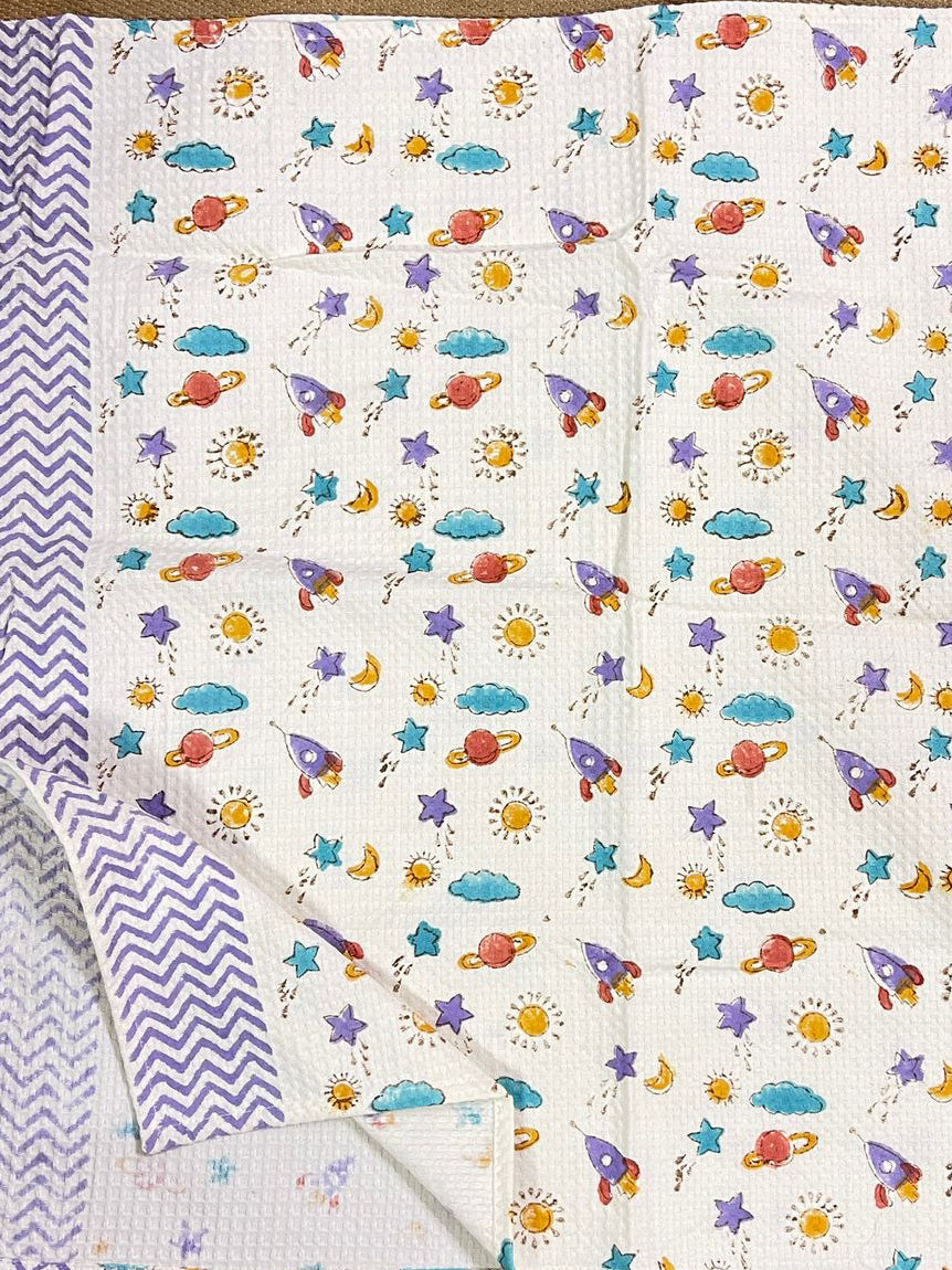 Little Galaxy Handblock print Towel