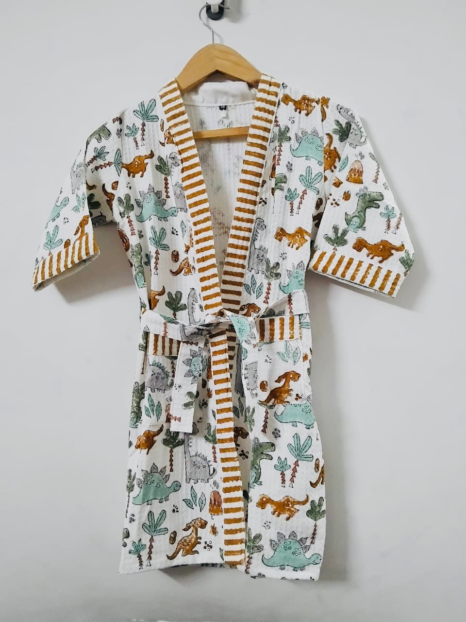Kids Bathrobe Dino Design