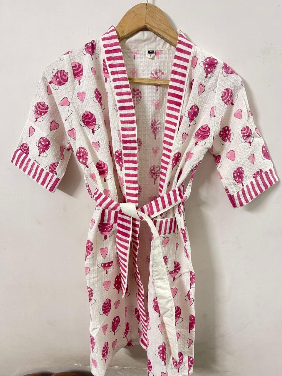 Kids Bathrobe Dino Design