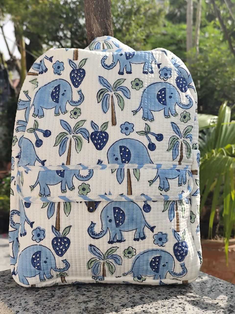 Backpack - Blue Elephant