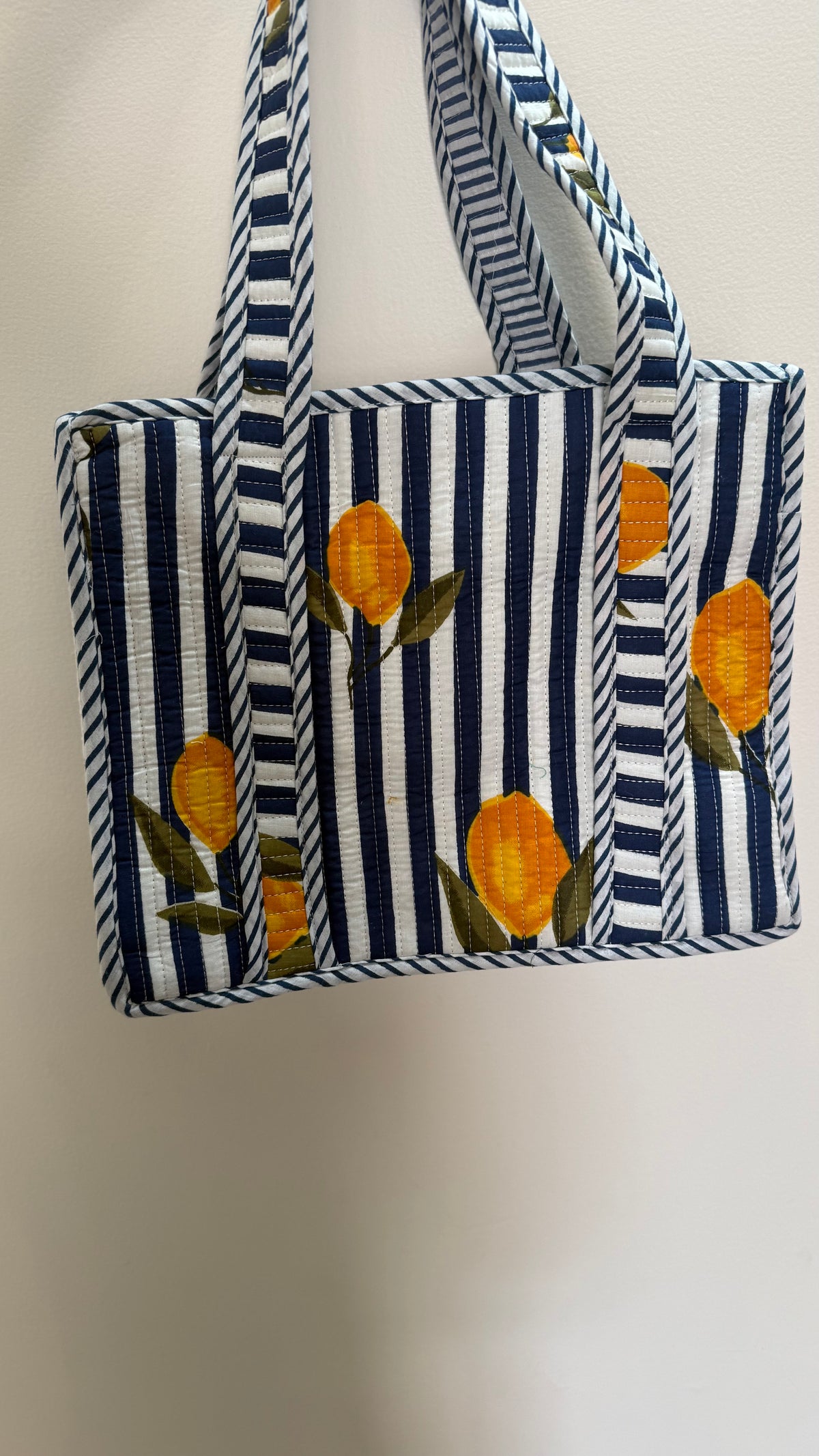 Midnight Citrus Mini tote bag