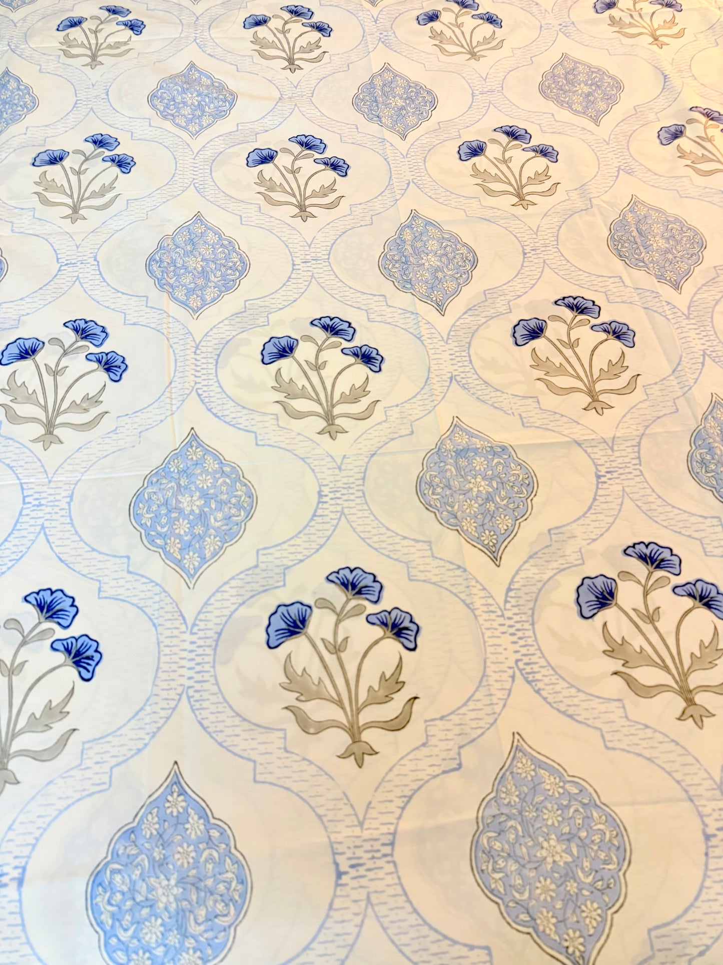 Neel Jharokha Handblock Printed Cotton Bedsheet