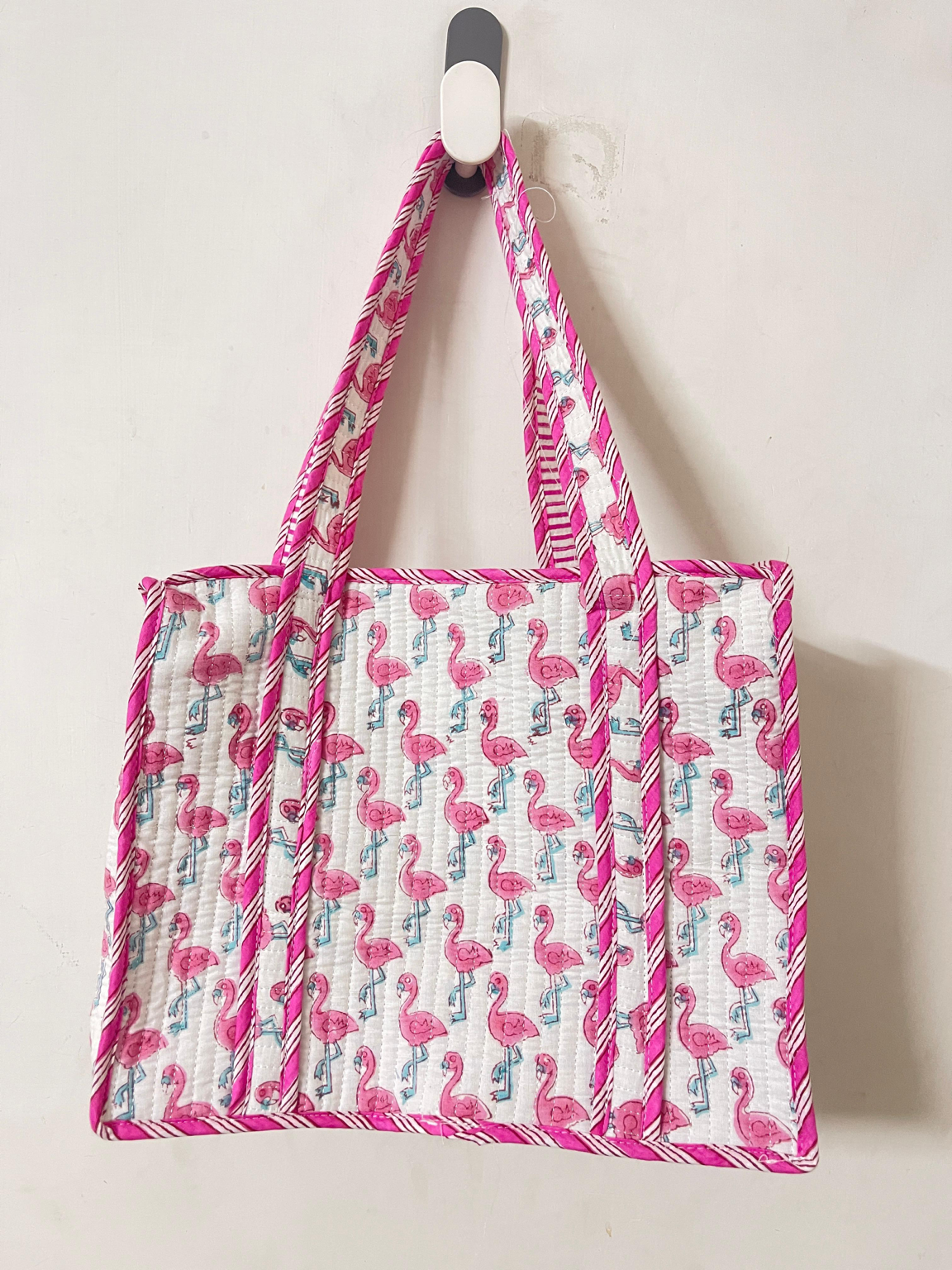 Flamingo frolic Mini tote bag