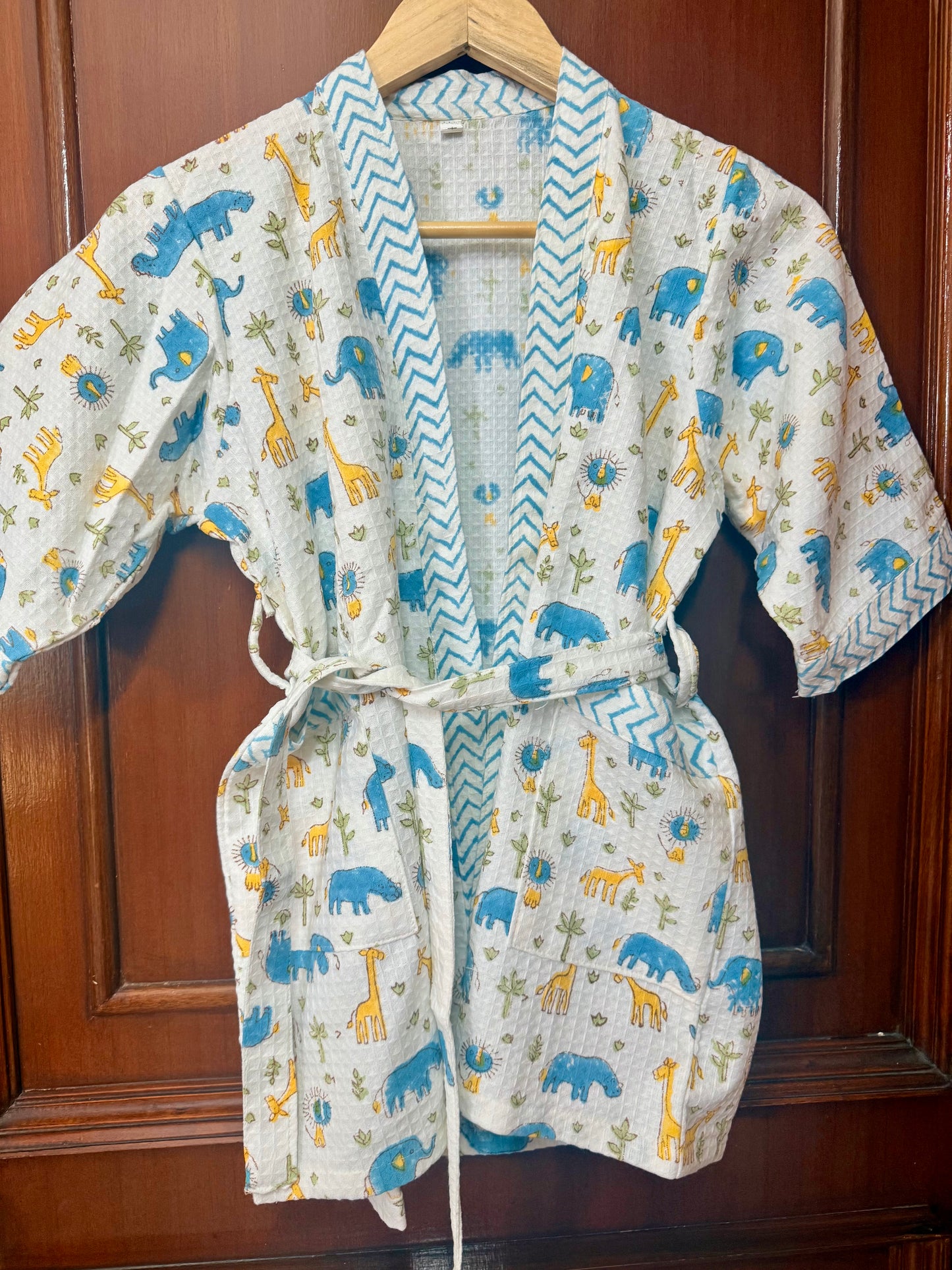 Kids Bathrobe Dino Design