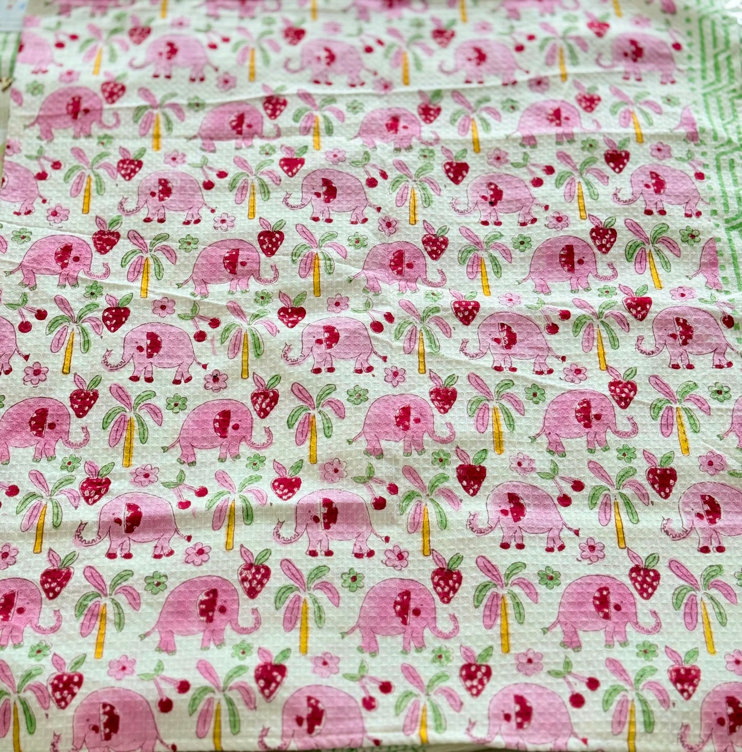 Kids Pink elephant towel