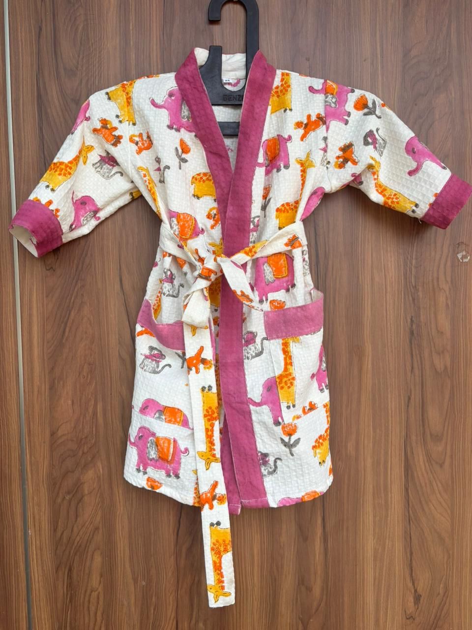 Kids Bathrobe Dino Design