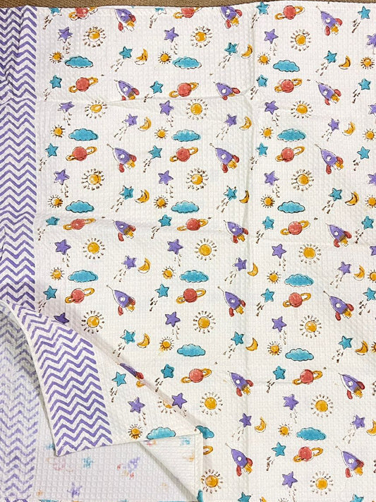 Little Galaxy Handblock print  Towel