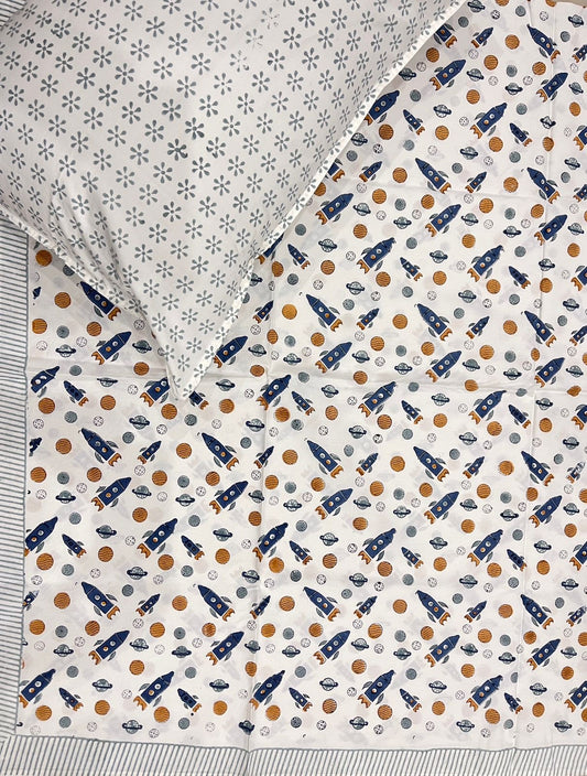 Kids Bedsheet Rocket