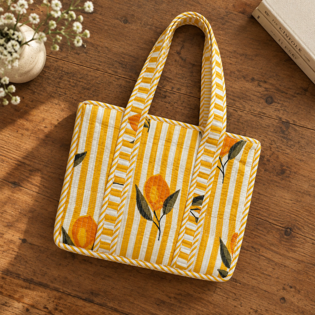 Sunshine Citrus Mini tote bag