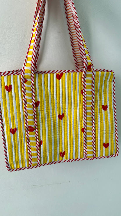 Sunshine hearts Mini tote bag