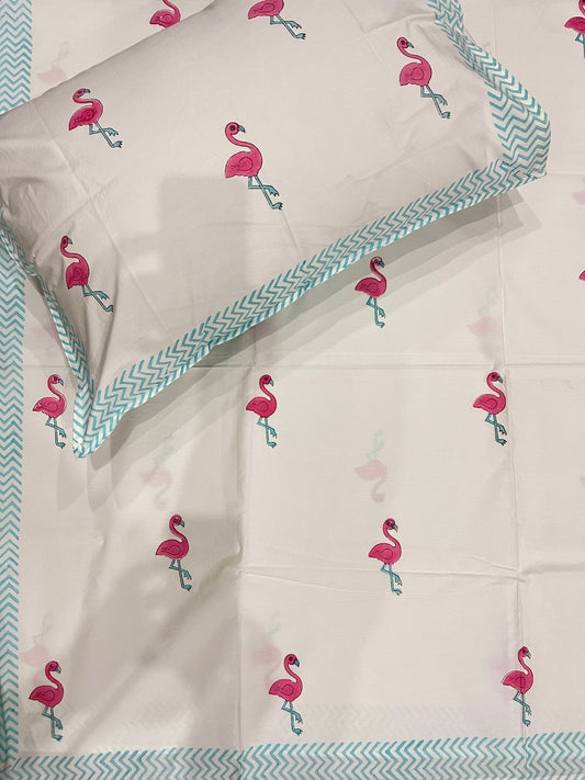 Kids Bedsheet Flamingo