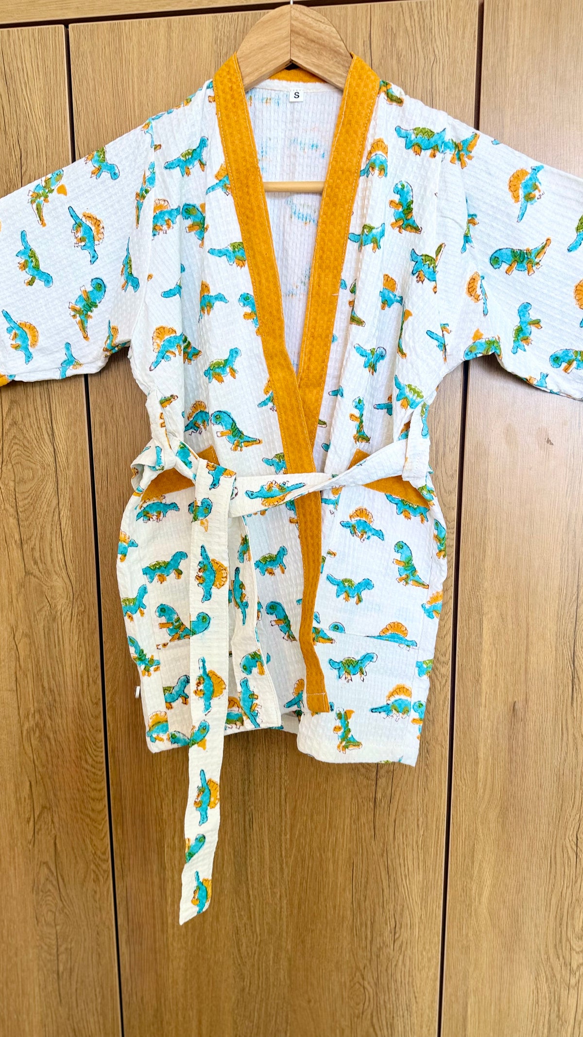 Kids Dino Land tales Bathrobe