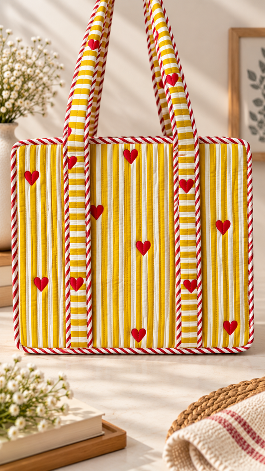 Sunshine hearts Mini tote bag