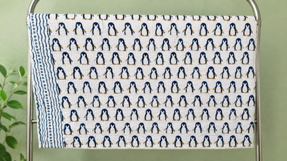 Kids Puddle Penguins towel