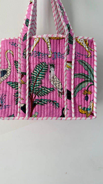 Pink Paradise Mini tote bag
