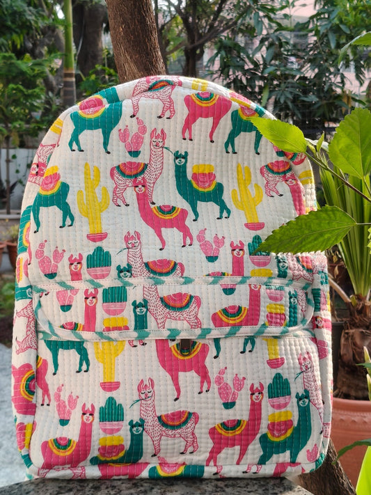 Backpack -Llama Fiesta