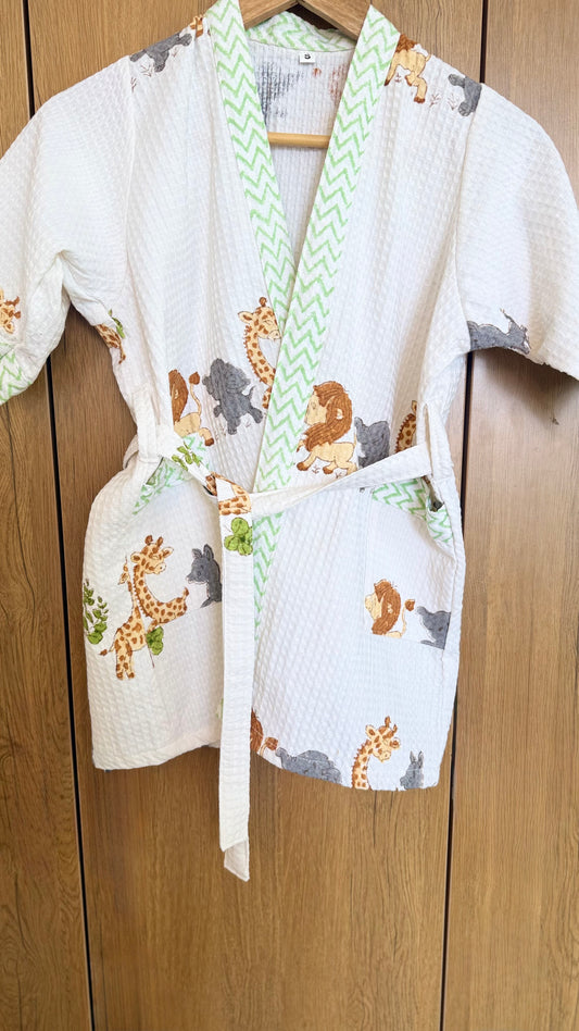 Kids Safari tales Bathrobe