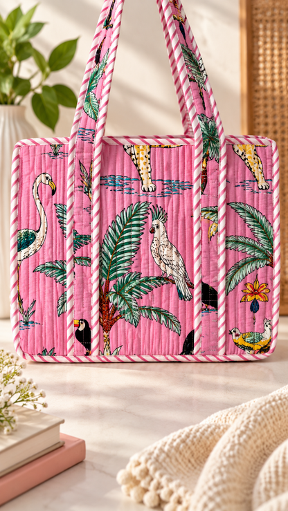 Pink Paradise Mini tote bag