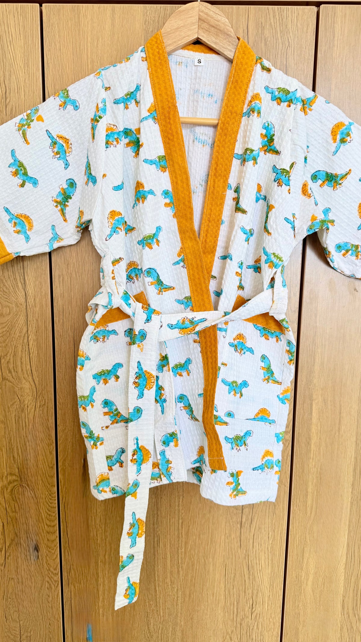 Kids Dino Land tales Bathrobe