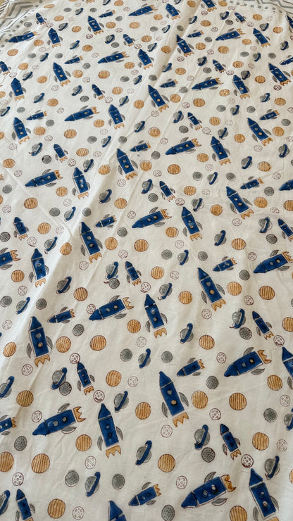 Space Explorer – Handblock Print Mul Mul Cotton Dohar (Copy)