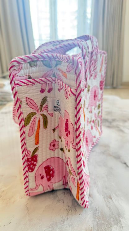 Pink elephant Mini Tote Bag