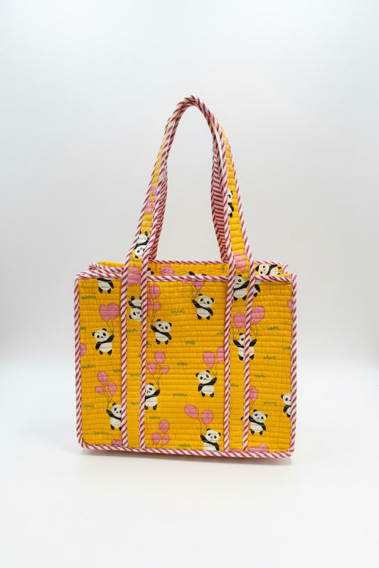 Panda Parade Mini tote bag