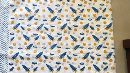 Kids Blue Rocket Towel
