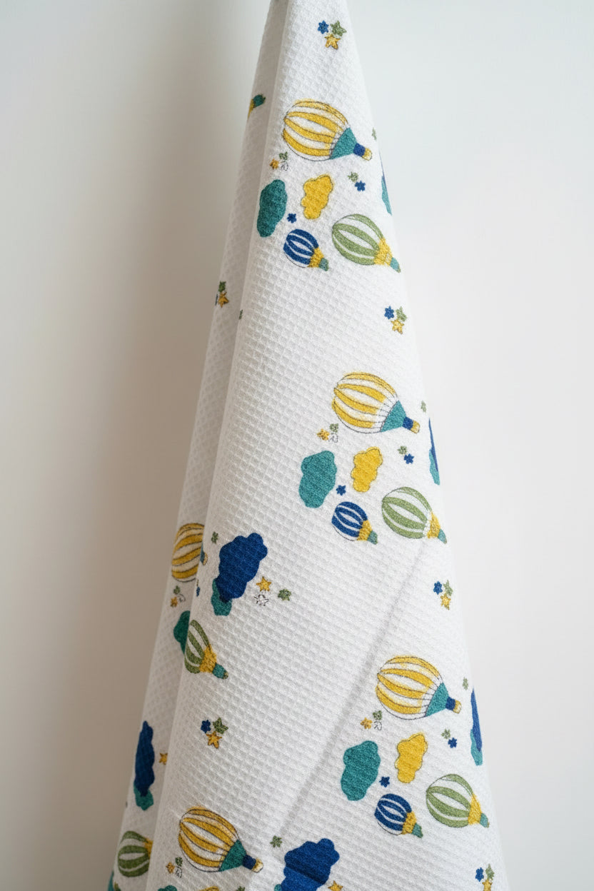 Kids Blue Balloon Adventures Towel