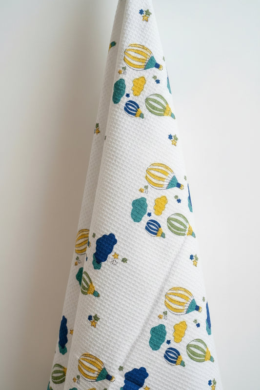 Kids Blue Balloon Adventures Towel