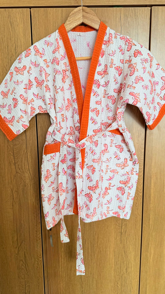 Kids Flutterberry garden Bathrobe