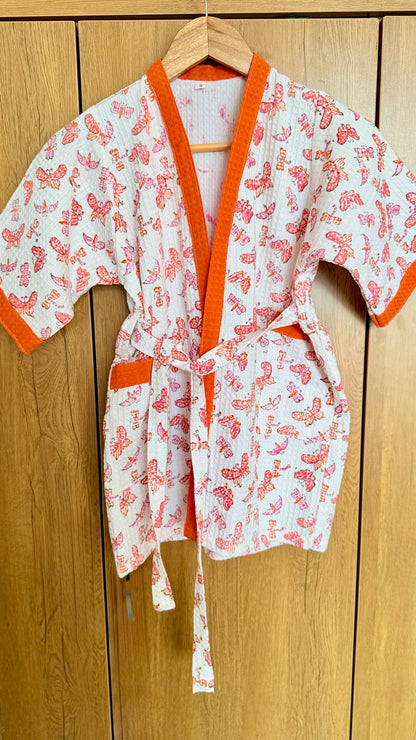 Kids Flutterberry garden Bathrobe