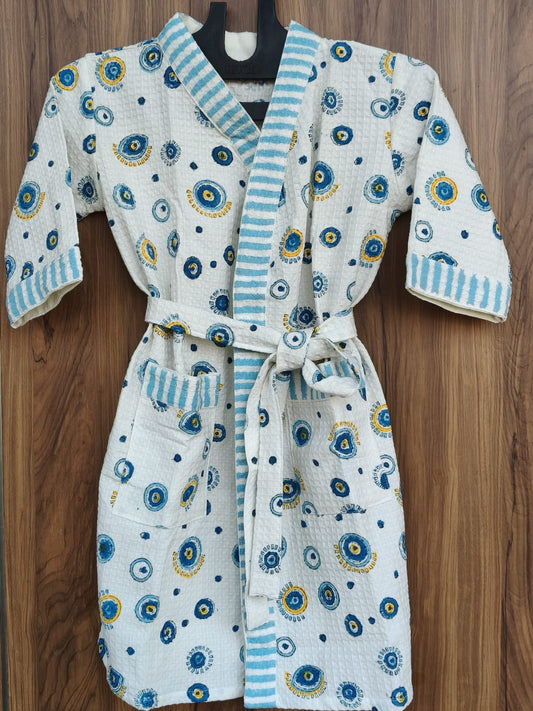 Kids Bathrobe Evil Eye Design
