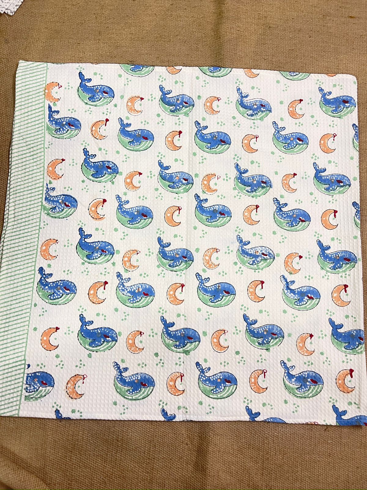 Kids Blue Whale Towel