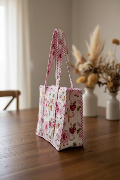 Pink elephant Mini Tote Bag