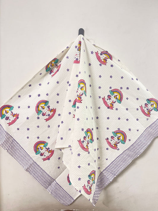 Kids Unicorn Stars Towel