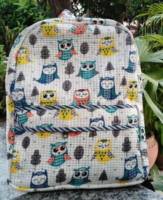 Backpack- White Owl