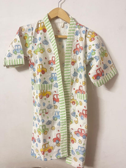 Kids Bathrobe Dino Design