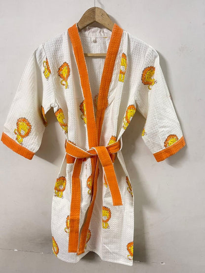 Kids Bathrobe Dino Design