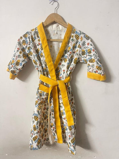 Kids Bathrobe Dino Design